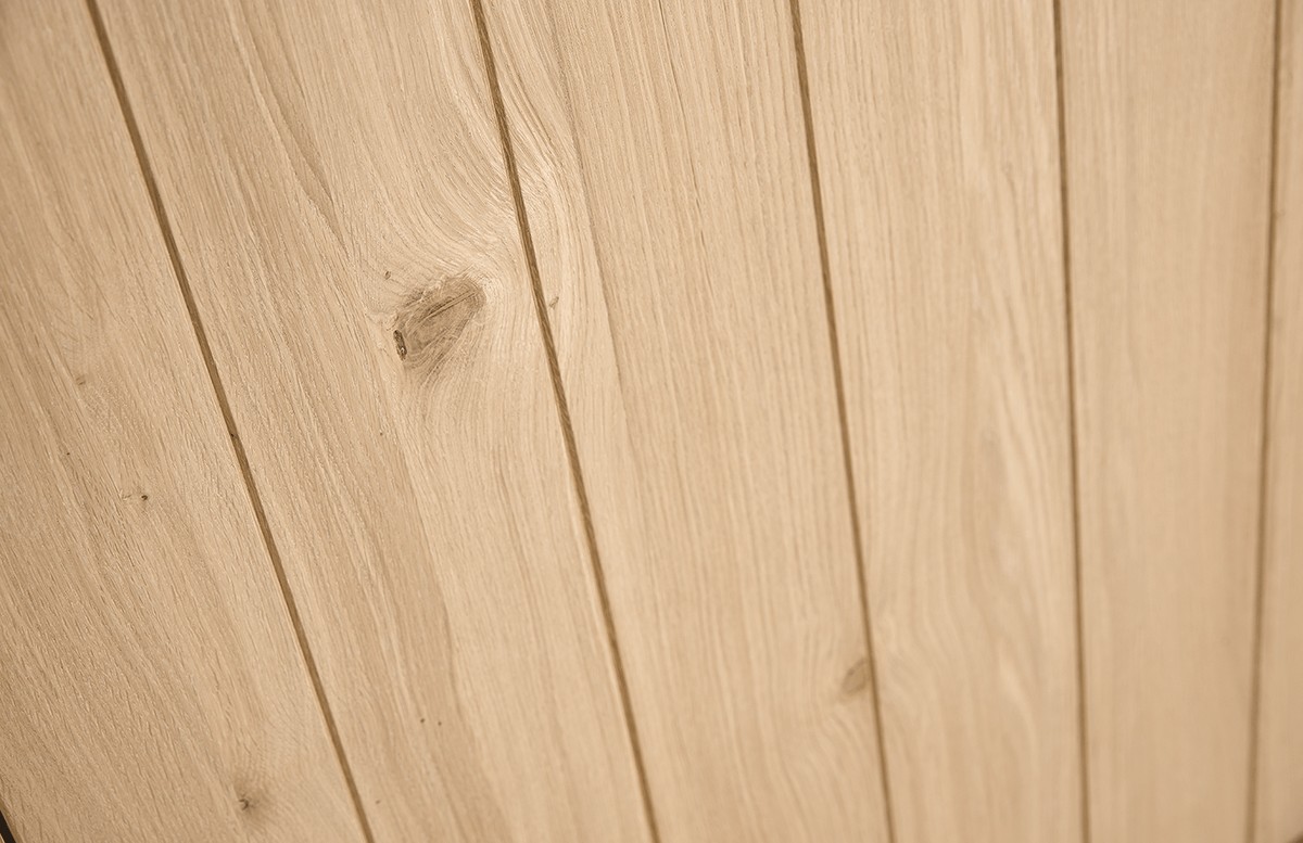 Eicq rustiek eikenhout binnendeur detail designlijnen